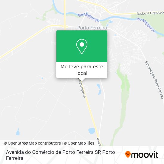 Avenida do Comércio de Porto Ferreira SP mapa