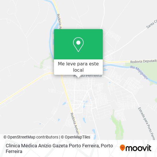 Clínica Médica Anízio Gazeta Porto Ferreira mapa