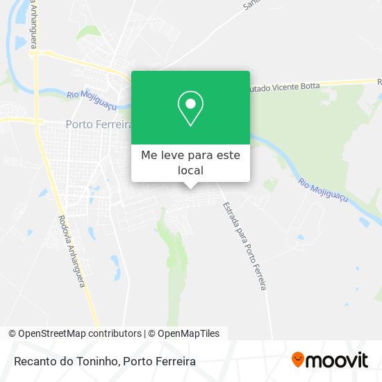 Recanto do Toninho mapa