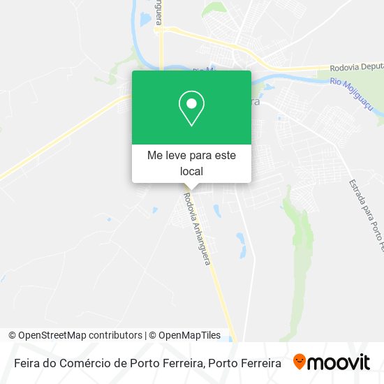 Feira do Comércio de Porto Ferreira mapa