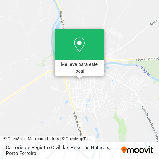 Cartório de Registro Civil das Pessoas Naturais mapa