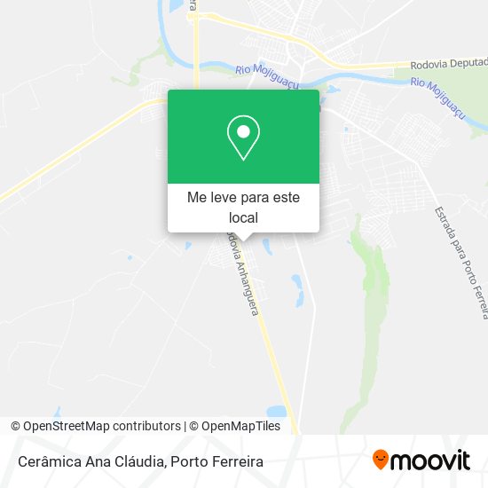 Cerâmica Ana Cláudia mapa