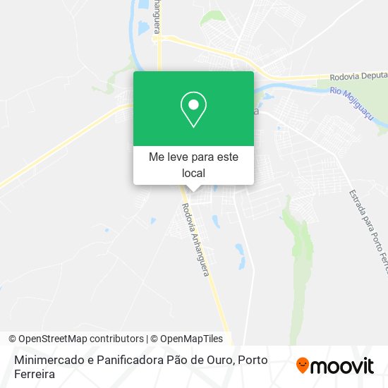 Minimercado e Panificadora Pão de Ouro mapa