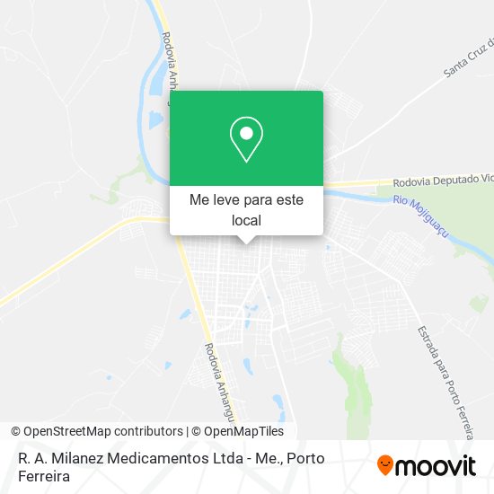 R. A. Milanez Medicamentos Ltda - Me. mapa