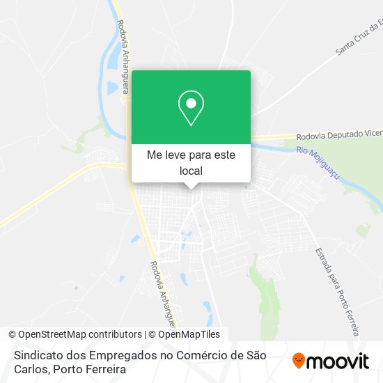 Sindicato dos Empregados no Comércio de São Carlos mapa