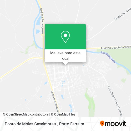 Posto de Molas Cavalmoretti mapa