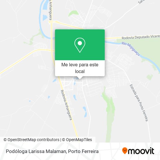 Podóloga Larissa Malaman mapa