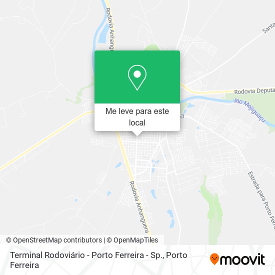 Terminal Rodoviário - Porto Ferreira - Sp. mapa