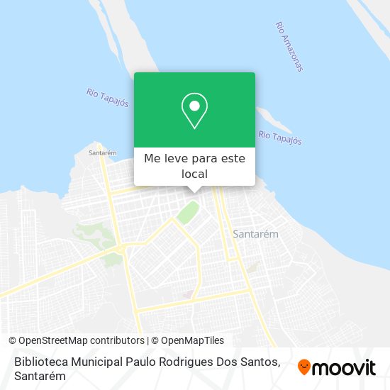 Biblioteca Municipal Paulo Rodrigues Dos Santos mapa