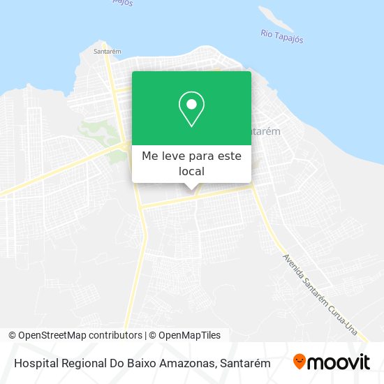 Hospital Regional Do Baixo Amazonas mapa