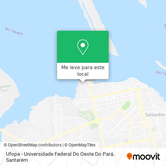 Ufopa - Universidade Federal Do Oeste Do Pará mapa