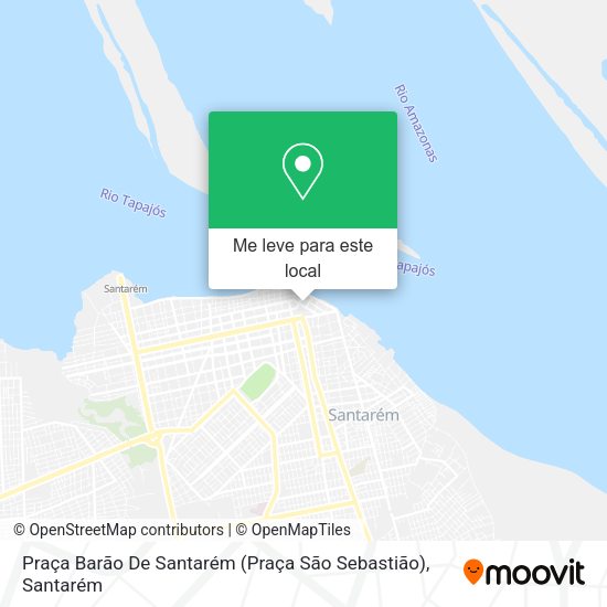 Praça Barão De Santarém (Praça São Sebastião) mapa