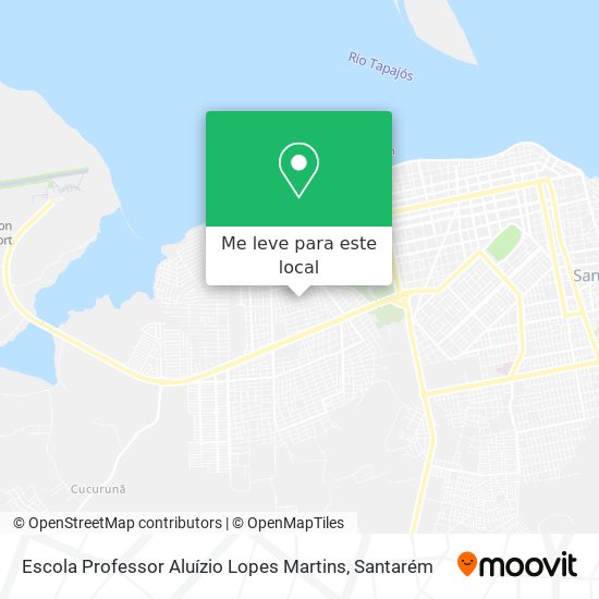Escola Professor Aluízio Lopes Martins mapa