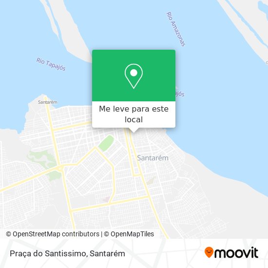 Praça do Santissimo mapa