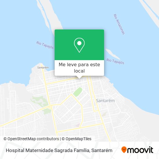 Hospital Maternidade Sagrada Família mapa