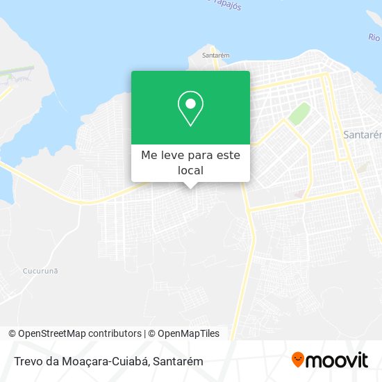 Trevo da Moaçara-Cuiabá mapa