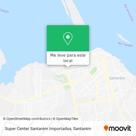 Super Center Santarém Importados mapa