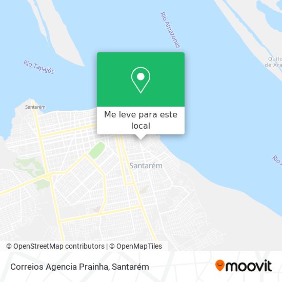 Correios Agencia Prainha mapa