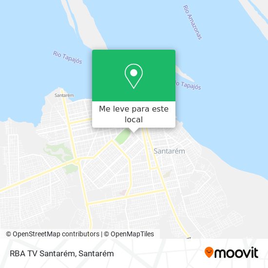 RBA TV Santarém mapa