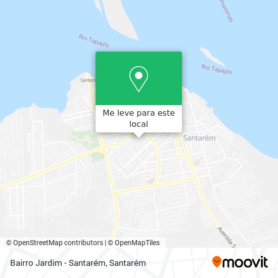 Bairro Jardim - Santarém mapa