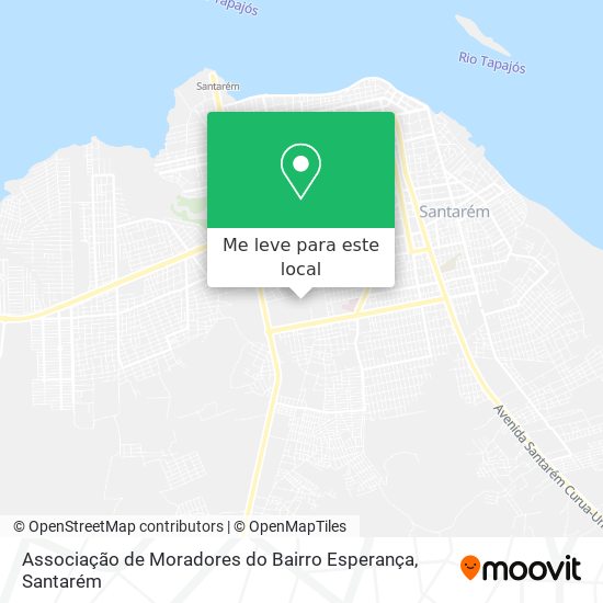 Associação de Moradores do Bairro Esperança mapa