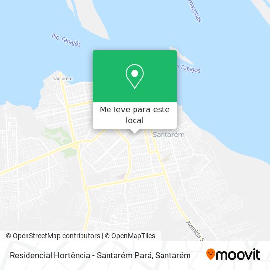 Residencial Hortência - Santarém Pará mapa