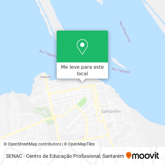 SENAC - Centro de Educação Profissional mapa