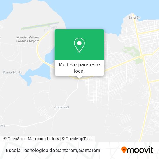 Escola Tecnológica de Santarém mapa
