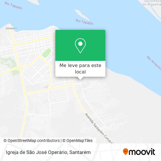 Igreja de São José Operário mapa