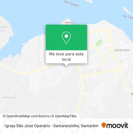 Igreja São José Operário - Santarenzinho mapa