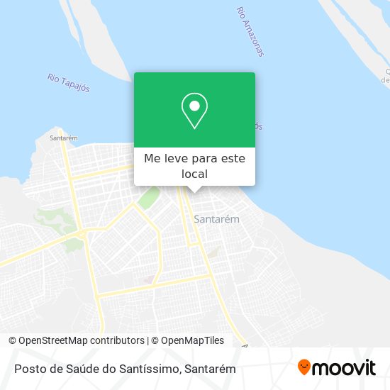 Posto de Saúde do Santíssimo mapa