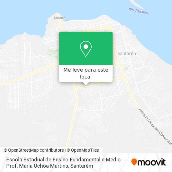 Escola Estadual de Ensino Fundamental e Médio Prof. Maria Uchôa Martins mapa