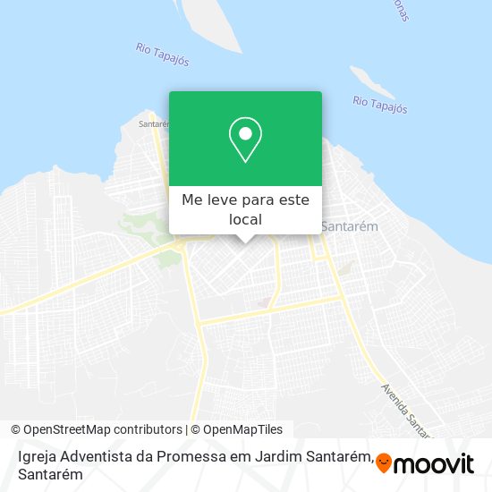 Igreja Adventista da Promessa em Jardim Santarém mapa