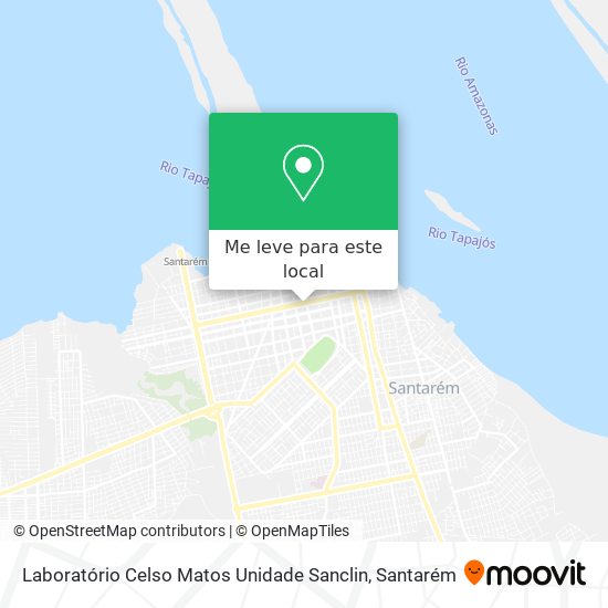 Laboratório Celso Matos Unidade Sanclin mapa