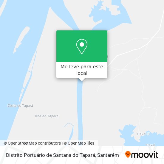 Distrito Portuário de Santana do Tapará mapa