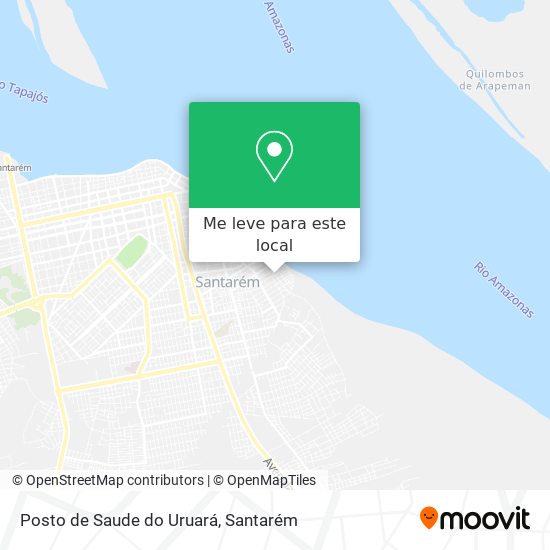 Posto de Saude do Uruará mapa