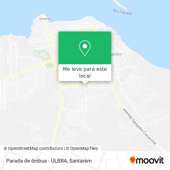 Parada de ônibus - ULBRA mapa