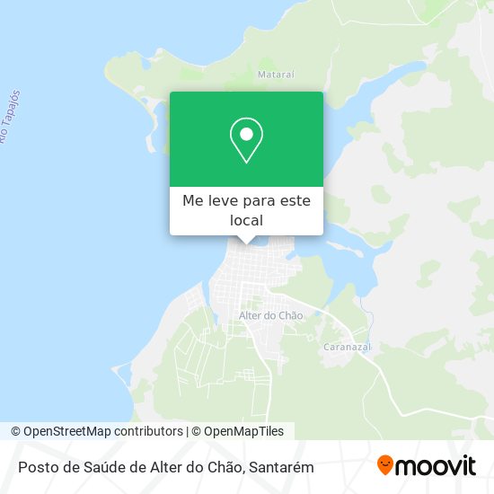 Posto de Saúde de Alter do Chão mapa