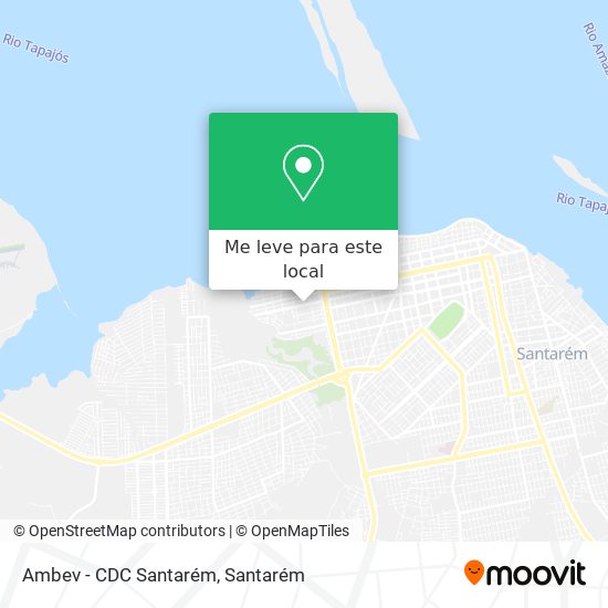 Ambev - CDC Santarém mapa
