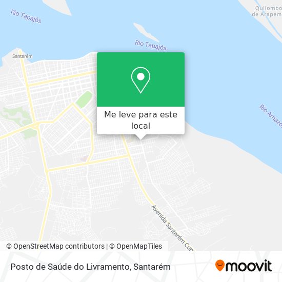Posto de Saúde do Livramento mapa