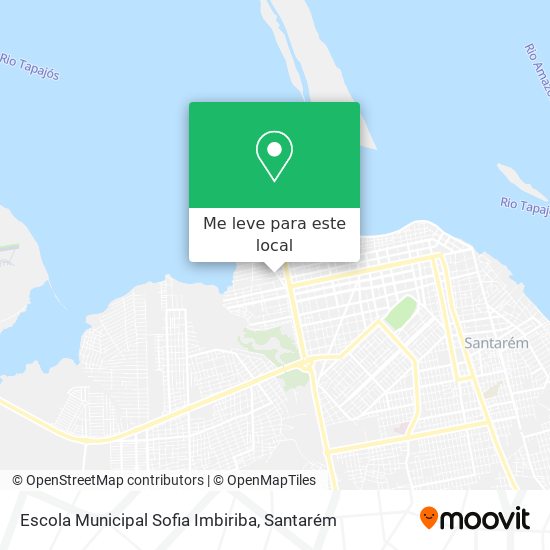 Escola Municipal Sofia Imbiriba mapa