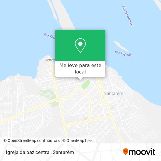 Igreja da paz central mapa