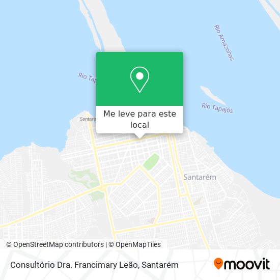 Consultório Dra. Francimary Leão mapa