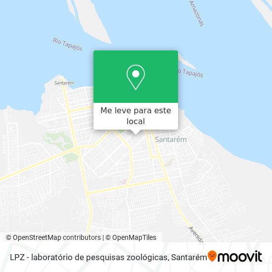 LPZ - laboratório de pesquisas zoológicas mapa