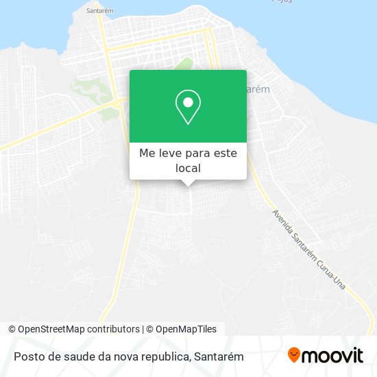 Posto de saude da nova republica mapa