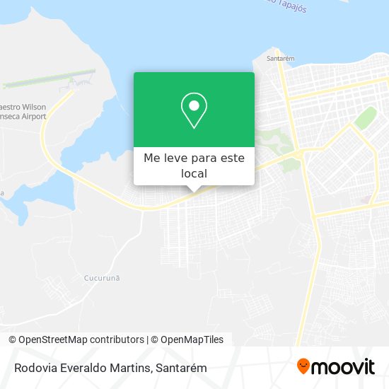 Rodovia Everaldo Martins mapa