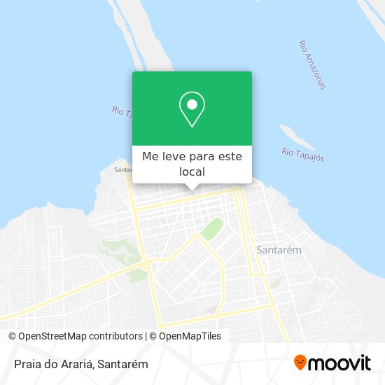 Praia do Arariá mapa