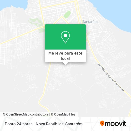 Posto 24 horas - Nova República mapa