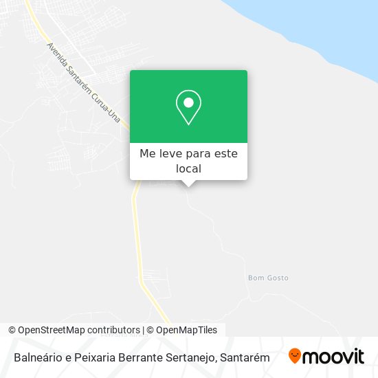 Balneário e Peixaria Berrante Sertanejo mapa