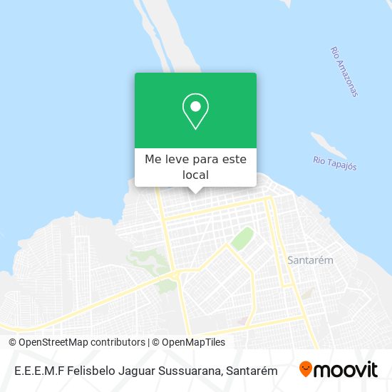 E.E.E.M.F Felisbelo Jaguar Sussuarana mapa